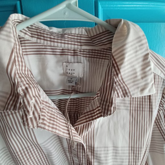A New Day Plaid Dress Size Medium NWOT - Picture 2 of 4